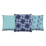 Casa si Gradina - Textile si covoare - Perne si pilote - Perne decorative - Set perne decorative, Aberto Design, multicolor, 43x43 cm, bumbac si poliester, 3 bucati, 417GRV0165 - Infinity.ro