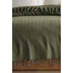 Casa si Gradina - Textile si covoare - Pături și cuverturi - Pături - Patura dubla pique, L'essentiel Maison, kaki, 200x220 cm, 100% bumbac reciclat - Infinity.ro