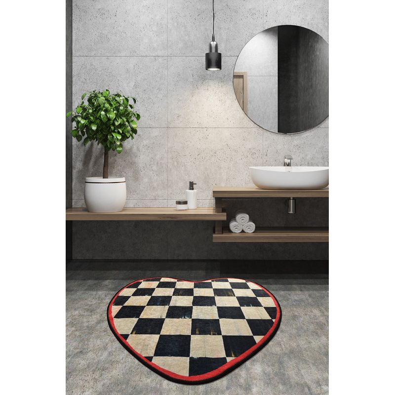 Casa si Gradina - Textile si covoare - Covoare - Covorase baie - Covoras de baie, L'essentiel Maison, multicolor, diametru 100 cm, 100% poliester, antiderapant, 359CHL4138 - Infinity.ro