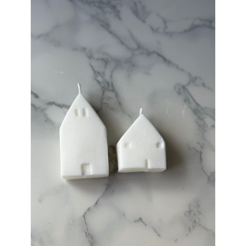 Casa si Gradina - Decoratiuni - Aromaterapie si lumanari - Lumanari si candele - Set de lumanari, Aberto Design, 100% soia, alb, 6x5x6 cm (2 bucati) - Infinity.ro