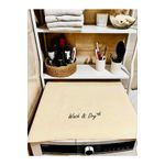 Electronice si Electrocasnice - Masini si uscatoare de rufe - Accesorii masini de spalat si uscatoare - Husa masina de spalat, L'essentiel Maison, panza bruta, crem, 90x60 cm - Infinity.ro