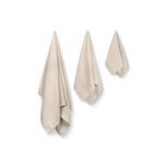 Casa si Gradina - Textile si covoare - Textile baie - Prosoape - Set prosoape, L'essentiel Maison, piatra, 100% bumbac, 3 piese - Infinity.ro