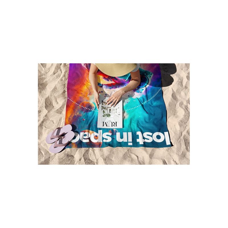 Casa si Gradina - Textile si covoare - Textile baie - Prosoape - Prosop de plaja, L'essentiel Maison, multicolor, 70x130 cm, microfibra, 450AST1123 - Infinity.ro