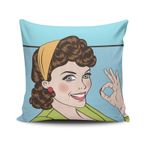 Casa si Gradina - Textile si covoare - Lenjerii de pat - Fete de perna - Husa perna decorativa, Aberto Design, multicolor, 43x43 cm, bumbac si poliester, 768CLV0415 - Infinity.ro