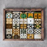Casa si Gradina - Bucatarie si vesela - Ustensile bucatarie - Tavi servire - Tava de servire, Aberto Design, lemn masiv, multicolor, 48x38x4 cm, 799EVL1106 - Infinity.ro