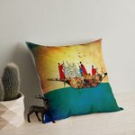 Casa si Gradina - Textile si covoare - Perne si pilote - Perne decorative - Perna decorativa, Aberto Design, multicolor, 43x43 cm, bumbac si poliester, 416GRV3184 - Infinity.ro