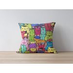 Casa si Gradina - Textile si covoare - Lenjerii de pat - Fete de perna - Husa perna decorativa, Aberto Design, multicolor, 43x43 cm, 50% poliester 50% bumbac, imprimare digitala, 397KRL1292 - Infinity.ro