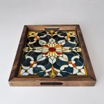 Casa si Gradina - Bucatarie si vesela - Ustensile bucatarie - Tavi servire - Tava de servire, Aberto Design, lemn masiv, multicolor, 48x38x4 cm, 799EVL1101 - Infinity.ro