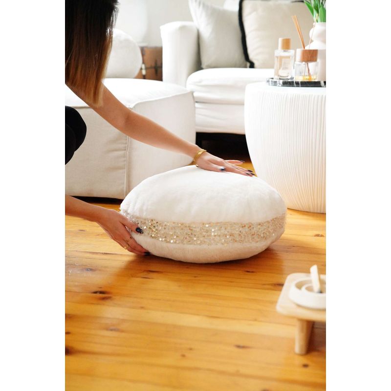 Casa si Gradina - Textile si covoare - Perne si pilote - Perne decorative - Perna decorativa, Aberto Design, ecru, 51x51x18 cm, poliester reciclat, lavabila la masina - Infinity.ro