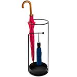 Casa si Gradina - Decoratiuni - Obiecte decorative - Suporturi umbrele - Suport umbrele, Aberto Design, metal, negru, 22x22x60 cm - Infinity.ro
