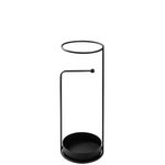 Casa si Gradina - Decoratiuni - Obiecte decorative - Suporturi umbrele - Suport umbrele, Aberto Design, metal, negru, 22x22x60 cm - Infinity.ro