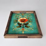 Casa si Gradina - Bucatarie si vesela - Ustensile bucatarie - Tavi servire - Tava servire, Aberto Design, lemn masiv, multicolor, 48x38x4 cm, 799EVL1111 - Infinity.ro