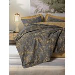 Casa si Gradina - Textile si covoare - Lenjerii de pat - Seturi de lenjerie - Set lenjerie pat single, L'essentiel Maison, mustar, 100% bumbac ranforce, 160x220 cm - Infinity.ro