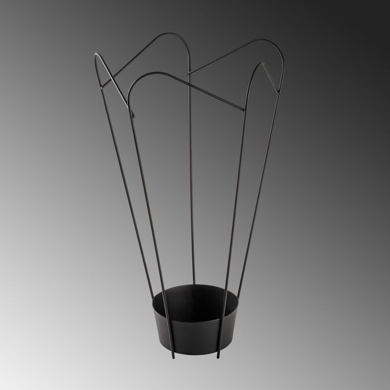 Casa si Gradina - Decoratiuni - Obiecte decorative - Suporturi umbrele - Suport umbrele decorativ, Aberto Design, metal, negru, 15x37x60 cm - Infinity.ro