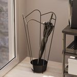 Casa si Gradina - Decoratiuni - Obiecte decorative - Suporturi umbrele - Suport umbrele decorativ, Aberto Design, metal, negru, 15x37x60 cm - Infinity.ro