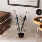 Casa si Gradina - Decoratiuni - Obiecte decorative - Suporturi umbrele - Suport umbrele decorativ, Aberto Design, metal, negru, 15x37x60 cm - Infinity.ro