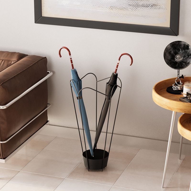 Casa si Gradina - Decoratiuni - Obiecte decorative - Suporturi umbrele - Suport umbrele decorativ, Aberto Design, metal, negru, 15x37x60 cm - Infinity.ro