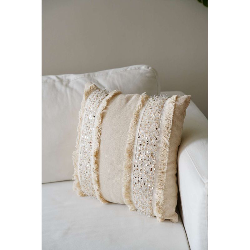 Casa si Gradina - Textile si covoare - Lenjerii de pat - Fete de perna - Husa perna decorativa, Aberto Design, bej, 43x43 cm, 85% bumbac 15% poliester - Infinity.ro