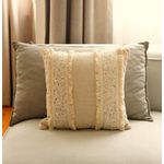 Casa si Gradina - Textile si covoare - Lenjerii de pat - Fete de perna - Husa perna decorativa, Aberto Design, bej, 43x43 cm, 85% bumbac 15% poliester - Infinity.ro
