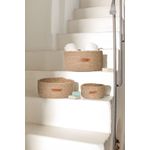 Casa si Gradina - Mobilier - Organizare si depozitare - Recipiente depozitare - Cutie decorativa, Aberto Design, bumbac 100%, natural, 25x50 cm, lucrat manual - Infinity.ro