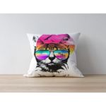 Casa si Gradina - Textile si covoare - Lenjerii de pat - Fete de perna - Husa perna decorativa, Aberto Design, multicolor, 43x43 cm, poliester si bumbac, imprimare digitala, 397KRL1118 - Infinity.ro