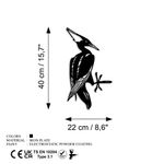 Casa si Gradina - Gradina si terasa - Decoratiuni exterior - Ornamente gradina - Obiect decorativ, Aberto Design, metal, negru, 22x40 cm - Infinity.ro