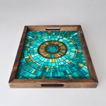 Casa si Gradina - Bucatarie si vesela - Ustensile bucatarie - Tavi servire - Tava servire, Aberto Design, lemn masiv, multicolor, 48x38x4 cm, 799EVL1102 - Infinity.ro