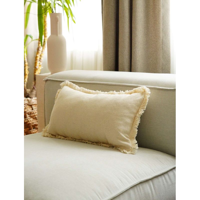 Casa si Gradina - Textile si covoare - Lenjerii de pat - Fete de perna - Husa perna decorativa, Aberto Design, bej, 30x50 cm, 100% bumbac, 150CRG1150 - Infinity.ro