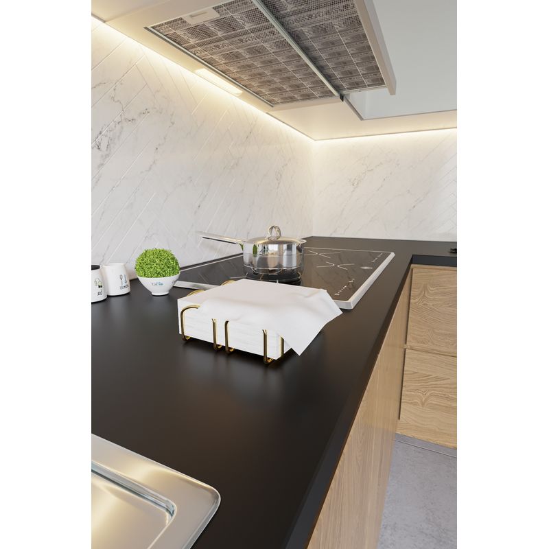 Casa si Gradina - Bucatarie si vesela - Organizare si depozitare bucatarie - Suporturi tacamuri si vase - Suport servetele, Aberto Design, metal, auriu, 7x20x20 cm - Infinity.ro