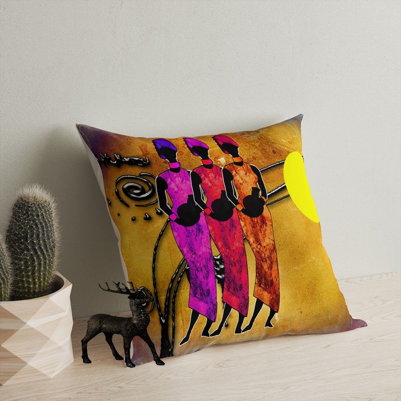 Casa si Gradina - Textile si covoare - Perne si pilote - Perne decorative - Perna decorativa, Aberto Design, multicolor, 43x43 cm, bumbac si poliester, 416GRV3177 - Infinity.ro