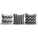 Casa si Gradina - Textile si covoare - Perne si pilote - Perne decorative - Set perne decorative, Aberto Design, multicolor, 43x43 cm, 50% bumbac, 50% poliester, 3 bucati, 397KRL3115 - Infinity.ro