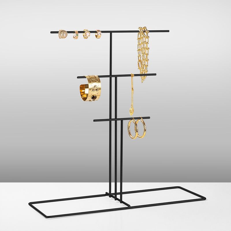 Casa si Gradina - Mobilier - Organizare si depozitare - Umerase si valeti - Suport pentru bijuterii, Aberto Design, metal, negru, 40x15x41 cm - Infinity.ro