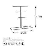 Casa si Gradina - Mobilier - Organizare si depozitare - Umerase si valeti - Suport pentru bijuterii, Aberto Design, metal, negru, 40x15x41 cm - Infinity.ro