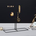 Casa si Gradina - Mobilier - Organizare si depozitare - Umerase si valeti - Suport pentru bijuterii, Aberto Design, metal, negru, 40x15x41 cm - Infinity.ro