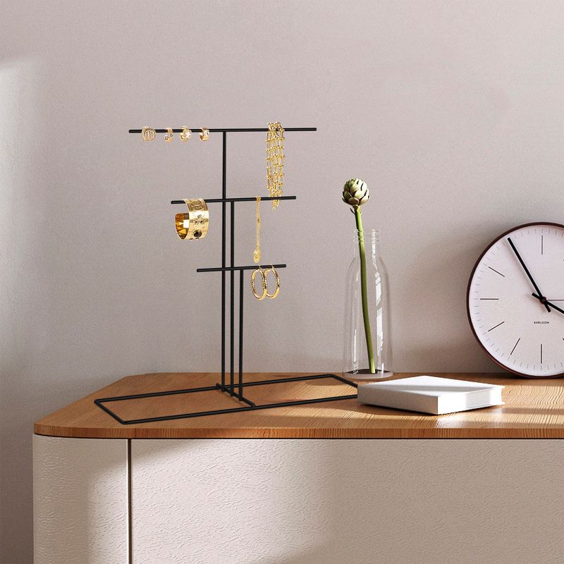 Casa si Gradina - Mobilier - Organizare si depozitare - Umerase si valeti - Suport pentru bijuterii, Aberto Design, metal, negru, 40x15x41 cm - Infinity.ro
