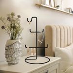 Casa si Gradina - Mobilier - Organizare si depozitare - Cuiere - Suport bijuterii, Aberto Design, metal, negru, 15x27 cm - Infinity.ro