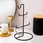 Casa si Gradina - Mobilier - Organizare si depozitare - Cuiere - Suport bijuterii, Aberto Design, metal, negru, 15x27 cm - Infinity.ro