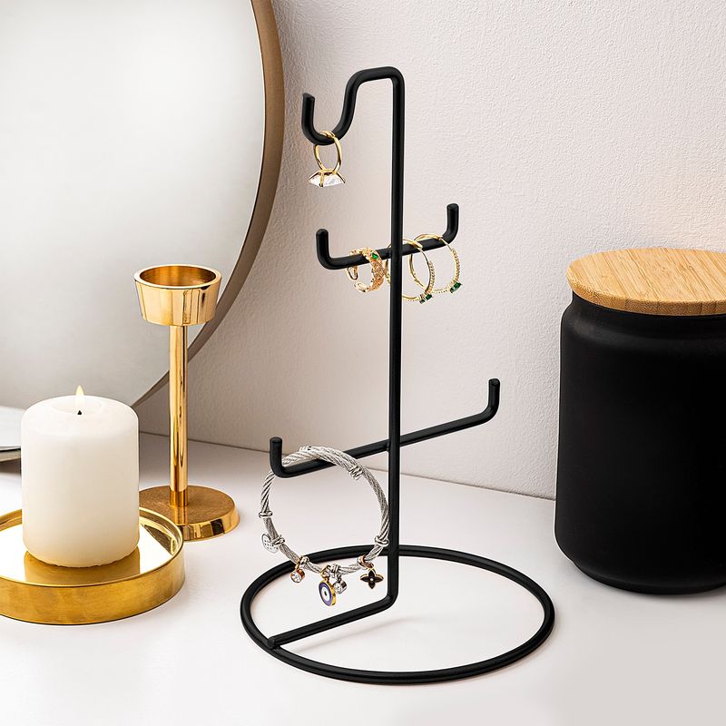 Casa si Gradina - Mobilier - Organizare si depozitare - Cuiere - Suport bijuterii, Aberto Design, metal, negru, 15x27 cm - Infinity.ro