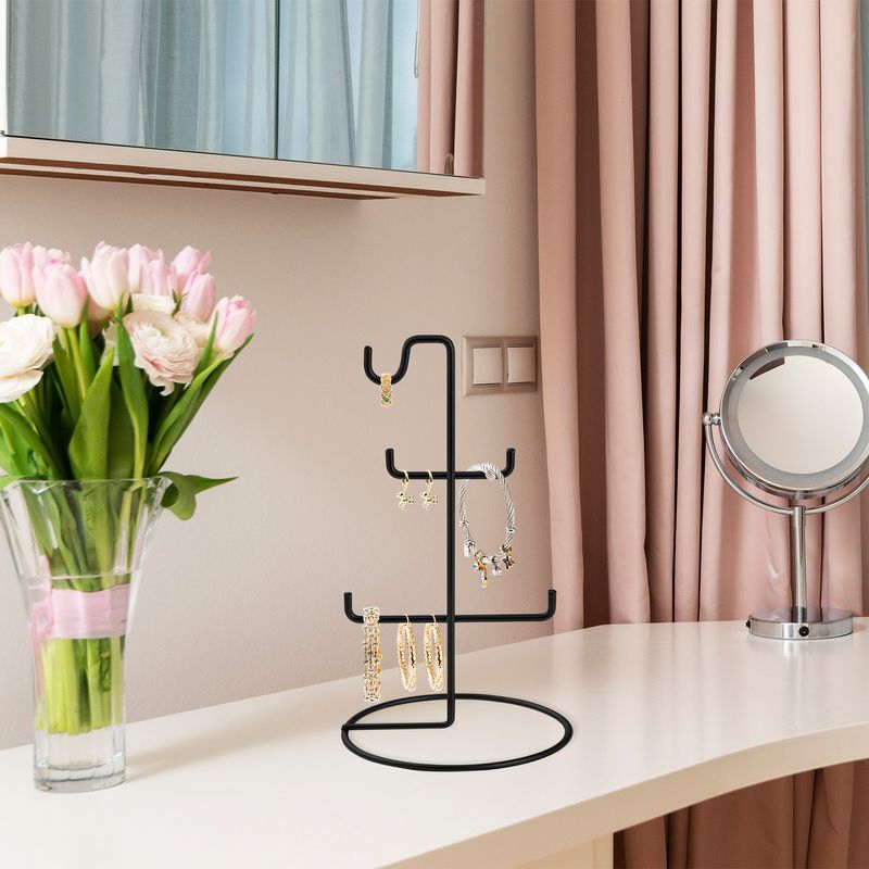 Casa si Gradina - Mobilier - Organizare si depozitare - Cuiere - Suport bijuterii, Aberto Design, metal, negru, 15x27 cm - Infinity.ro