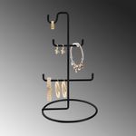 Casa si Gradina - Mobilier - Organizare si depozitare - Cuiere - Suport bijuterii, Aberto Design, metal, negru, 15x27 cm - Infinity.ro