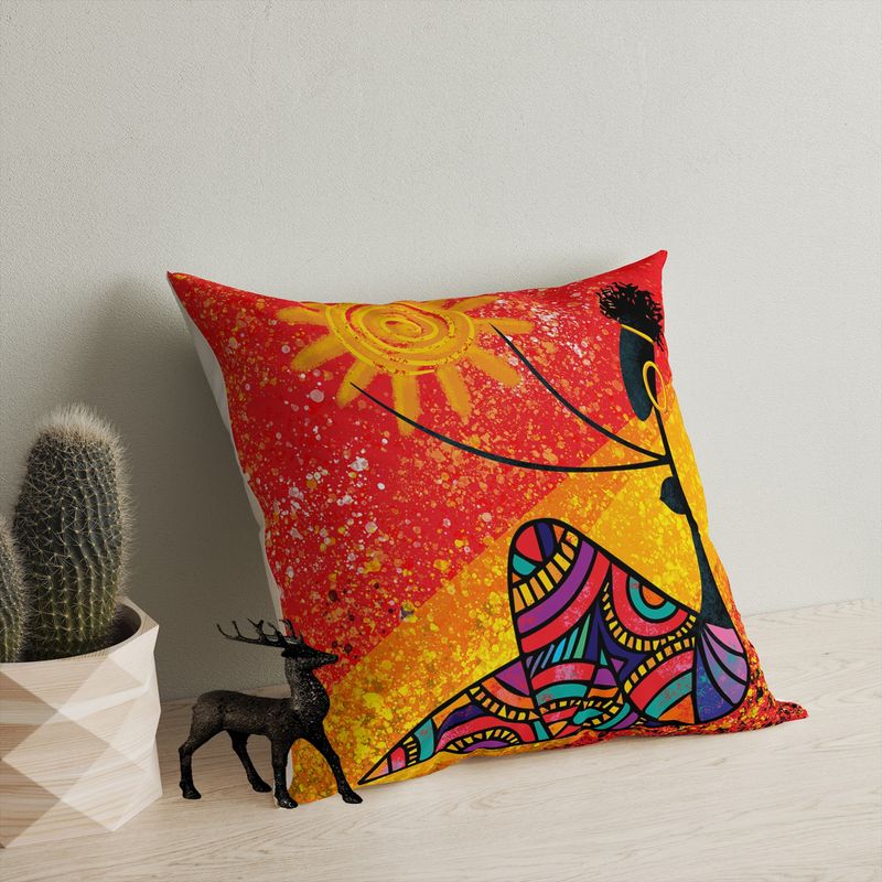 Casa si Gradina - Textile si covoare - Perne si pilote - Perne decorative - Perna decorativa, Aberto Design, multicolor, 43x43 cm, bumbac si poliester, 416GRV3172 - Infinity.ro