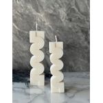 Casa si Gradina - Decoratiuni - Aromaterapie si lumanari - Lumanari si candele - Set lumanari decorative, Aberto Design, beton, alb, ceara de soia - Infinity.ro
