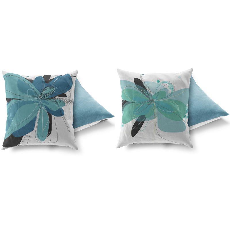 Casa si Gradina - Textile si covoare - Perne si pilote - Perne decorative - Set perne decorative, Aberto Design, multicolor, 43x43 cm, 50% bumbac, 50% poliester, husa detasabila, 417GRV0146 - Infinity.ro