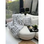 Casa si Gradina - Textile si covoare - Huse pentru mobilier - Husa pentru canapea, Aberto Design, gri, 200x75 cm, 100% poliester, lavabila la masina - Infinity.ro