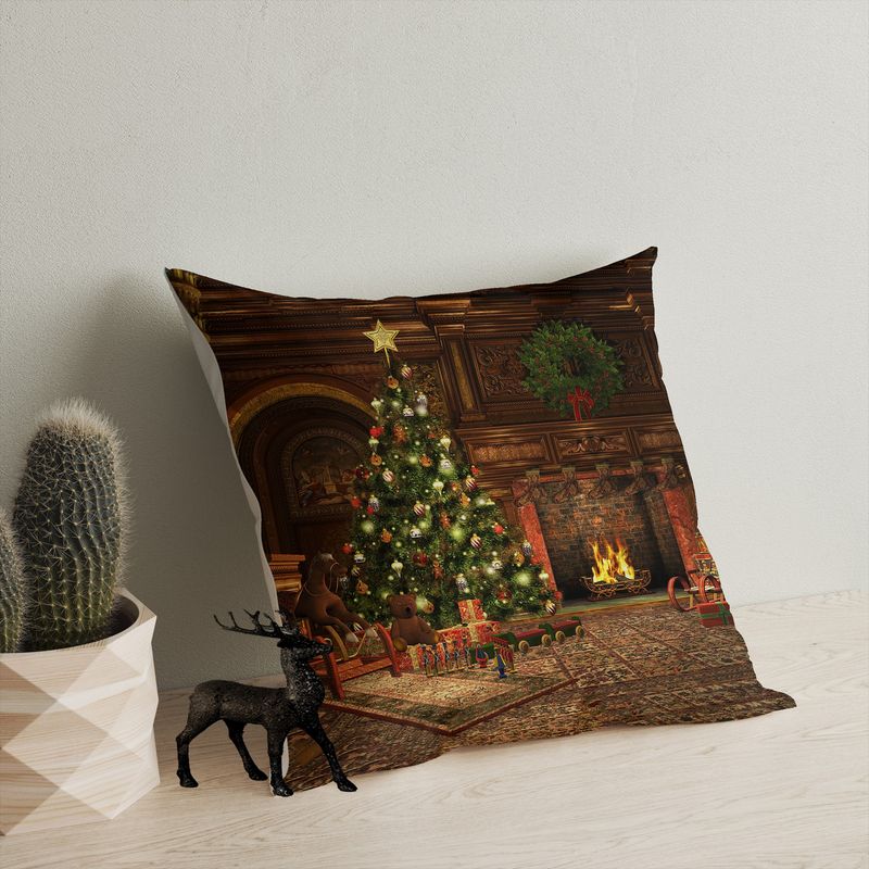 Casa si Gradina - Textile si covoare - Perne si pilote - Perne decorative - Perna decorativa, Aberto Design, multicolor, 43x43 cm, 50% bumbac, 50% poliester, umplutura siliconica, 420GRC0195 - Infinity.ro