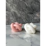Casa si Gradina - Decoratiuni - Aromaterapie si lumanari - Lumanari si candele - Set de lumanari, Aberto Design, 100% soia, roz si alb, 6x5x6 cm, 2 piese - Infinity.ro