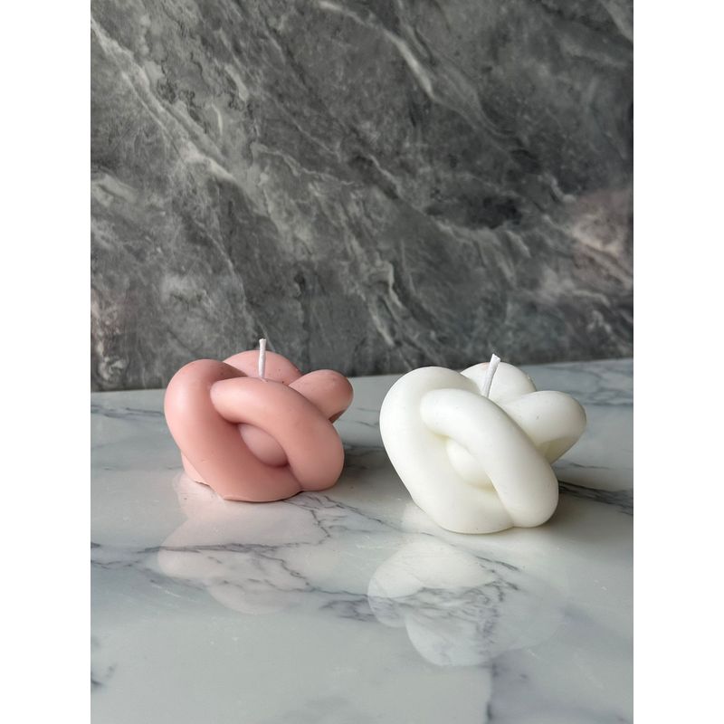 Casa si Gradina - Decoratiuni - Aromaterapie si lumanari - Lumanari si candele - Set de lumanari, Aberto Design, 100% soia, roz si alb, 6x5x6 cm, 2 piese - Infinity.ro