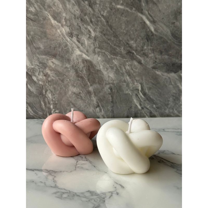 Casa si Gradina - Decoratiuni - Aromaterapie si lumanari - Lumanari si candele - Set de lumanari, Aberto Design, 100% soia, roz si alb, 6x5x6 cm, 2 piese - Infinity.ro