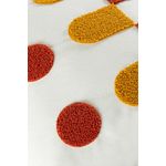 Casa si Gradina - Textile si covoare - Perne si pilote - Perne decorative - Perna decorativa, Aberto Design, mustar si rosu tigla, 43x43 cm, 100% in - Infinity.ro