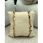 Casa si Gradina - Textile si covoare - Lenjerii de pat - Fete de perna - Husa perna decorativa, Aberto Design, bej, 43x43 cm, 85% bumbac, 15% poliester, 150CRG1153 - Infinity.ro